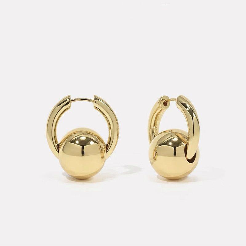 Earrings Charm Jewelry Simple Shape Golden Accessory XYS102 - Touchy Style