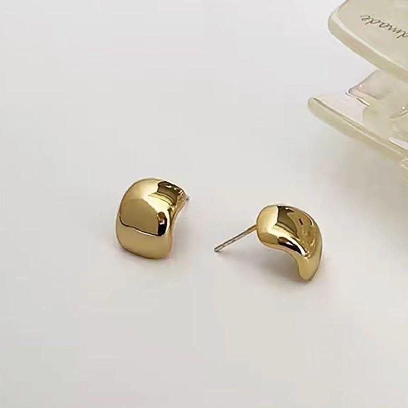 Earrings Charm Jewelry Simple Shape Golden Accessory XYS102 - Touchy Style