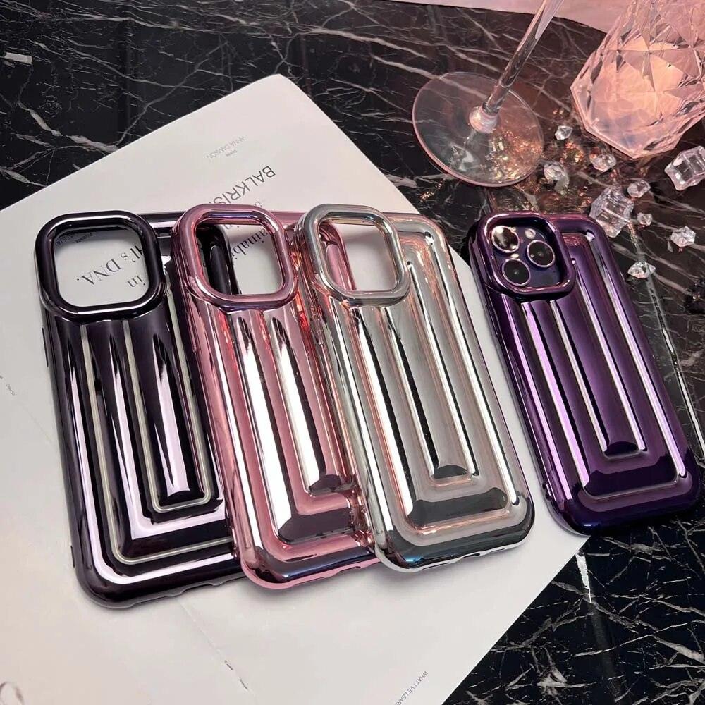 Fashion INS Pink Undersea World Laser Shell Pattern Case for iPhone 14 13  Pro Max Back Phone Cover for 12 11 Pro Max Capa - AliExpress