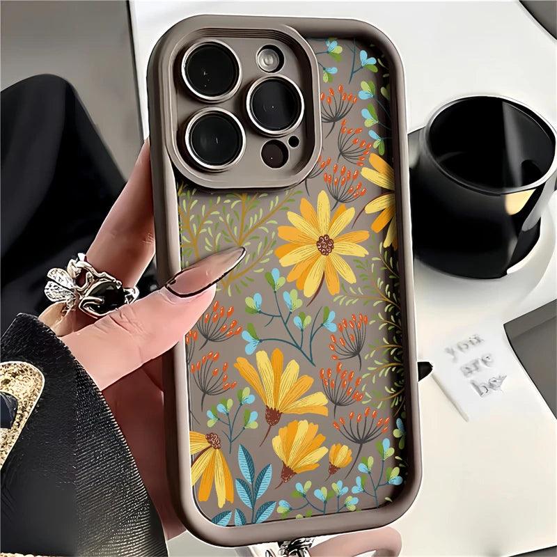 FACPC600 Flower Silicone Cute Phone Case For Huawei Honor 50, 90, 20, 9X Pro, X9, X30, Y9 Prime 2019, and Magic 5 Pro models - Touchy Style