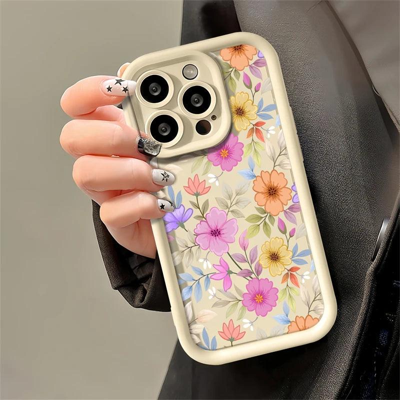 FACPC600 Flower Silicone Cute Phone Case For Huawei Honor 50, 90, 20, 9X Pro, X9, X30, Y9 Prime 2019, and Magic 5 Pro models - Touchy Style