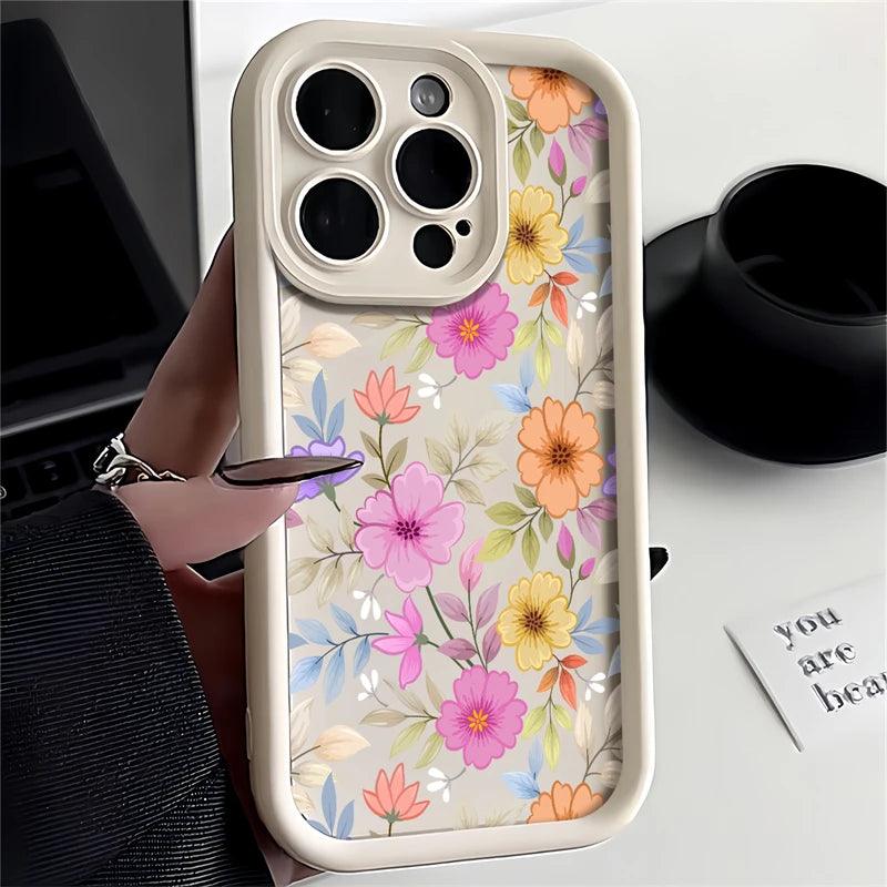 FACPC600 Flower Silicone Cute Phone Case For Huawei Honor 50, 90, 20, 9X Pro, X9, X30, Y9 Prime 2019, and Magic 5 Pro models - Touchy Style