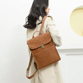 Fashion Cool Backpack QC427 - Vintage Leather Shoulder Bag - Touchy Style