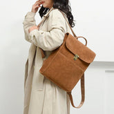 Fashion Cool Backpack QC427 - Vintage Leather Shoulder Bag - Touchy Style .