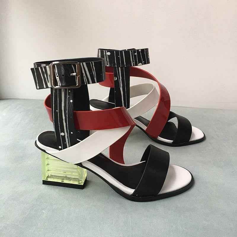 High rise online sandals