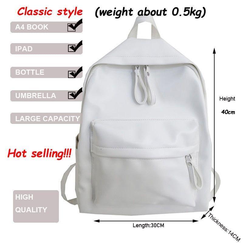 Fashion Leather Shoulder Bag - Cool Backpack QB333 - Touchy Style