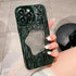 Fashion Plating Rock Cute Phone Cases For iPhone 15 14 Pro Max 13 12 11 - With Makeup Mirror - Touchy Style .