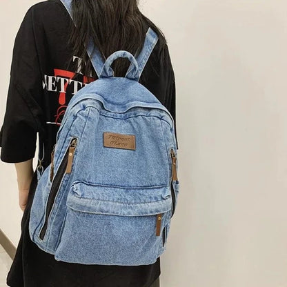 Fashion Soft Canvas Cool Backpack UCBQR31 Trendy Travelbags - Touchy Style