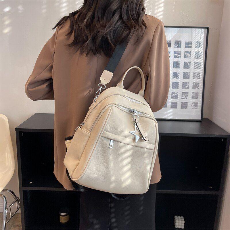 Fashion Women Cool Backpack RB541 Luxury Soft Leather School Bags - Touchy Style