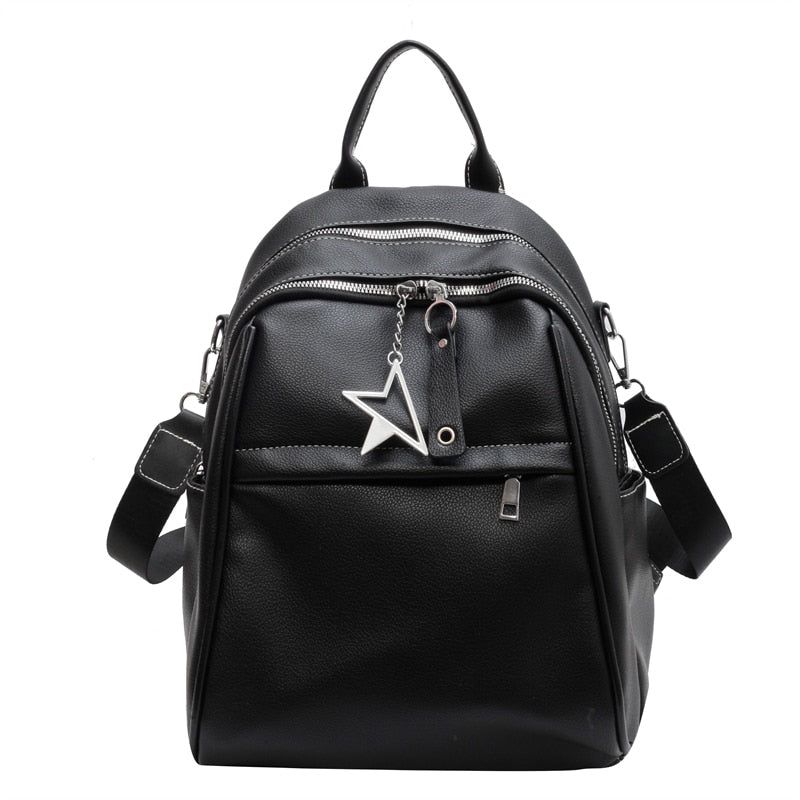 Fashion Designer Backpack Men Multi-pocket Backpack Luxury Soft PU