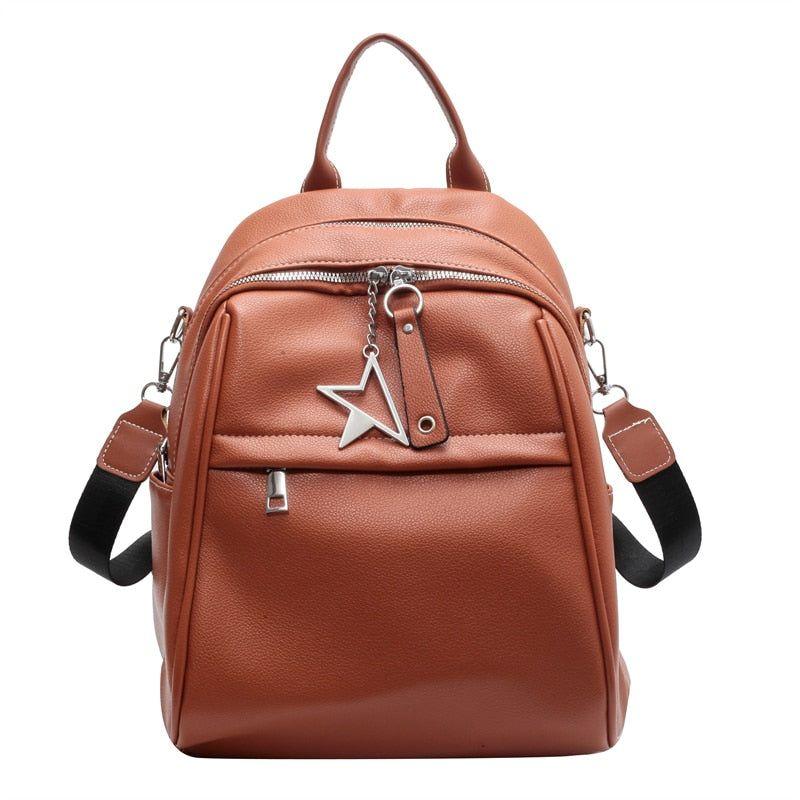 Fashion Women Cool Backpack RB541 Luxury Soft Leather School Bags - Touchy Style