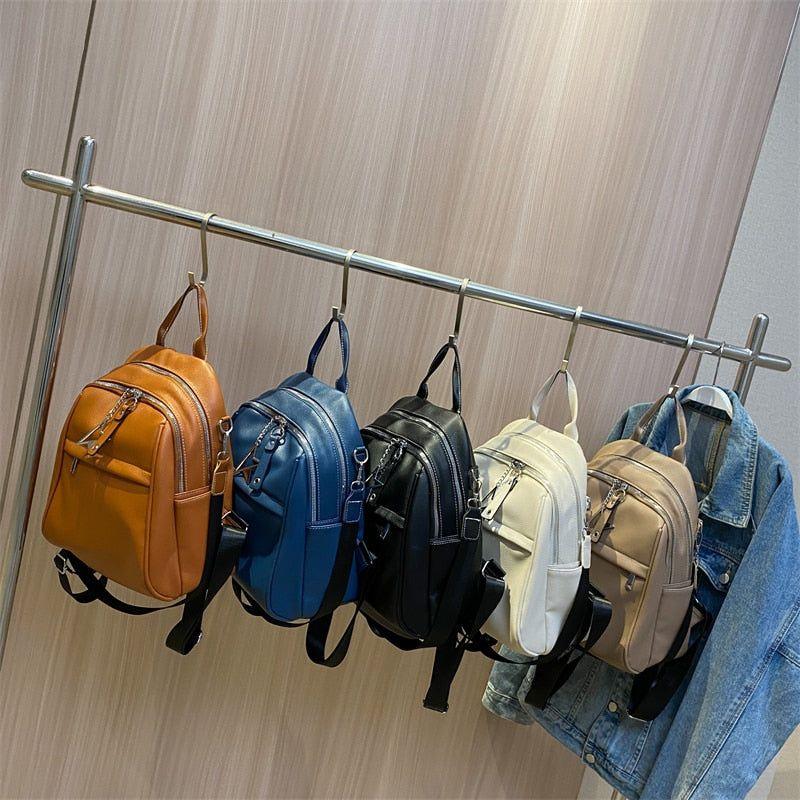 Fashion Women Cool Backpack RB541 Luxury Soft Leather School Bags - Touchy Style