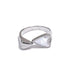 Finger Ring Charm Jewelry - Shell Acrylic Heart - Stainless Steel - YH368A - Touchy Style