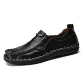 Flats Comfortable Leather Brown Men&