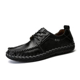 Flats Comfortable Leather Brown Men&