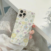 Flowers Oil Painting Cute Phone Cases for iPhone 14, 13, 11, 12 Pro Max, Xr, Xs Max, 8 Plus - Touchy Style .