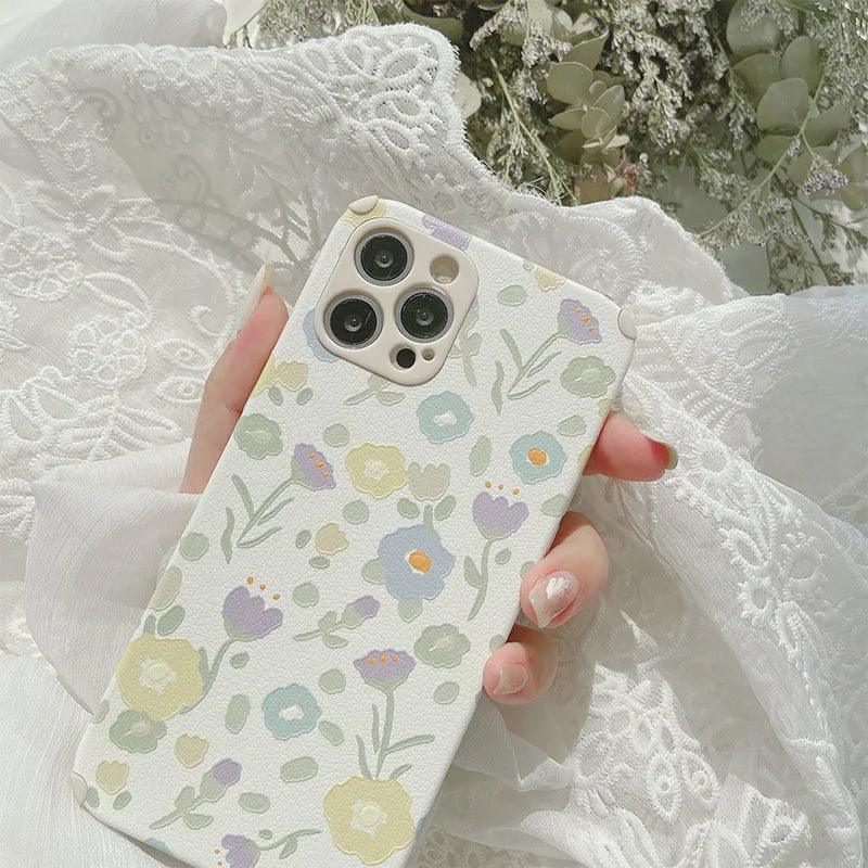 Flowers Oil Painting Cute Phone Cases for iPhone 14, 13, 11, 12 Pro Max, Xr, Xs Max, 8 Plus - Touchy Style