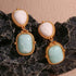 French Retro Geometric Stone Long Earrings: WB205 Charm Jewelry - Touchy Style