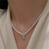 Freshwater Square Pearl Multilayer Necklace Charm Jewelry YSS0411 - Touchy Style