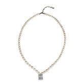 Freshwater Square Pearl Multilayer Necklace Charm Jewelry YSS0411 - Touchy Style .