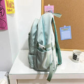 FX249 Solid Multi-pocket Large Capacity Cool Backpack - Touchy Style .