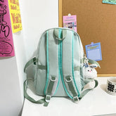 FX249 Solid Multi-pocket Large Capacity Cool Backpack - Touchy Style .