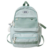 FX249 Solid Multi-pocket Large Capacity Cool Backpack - Touchy Style .