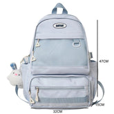 FX249 Solid Multi-pocket Large Capacity Cool Backpack - Touchy Style .