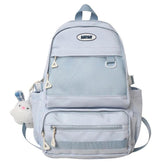 FX249 Solid Multi-pocket Large Capacity Cool Backpack - Touchy Style .