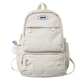 FX249 Solid Multi-pocket Large Capacity Cool Backpack - Touchy Style .