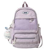 FX249 Solid Multi-pocket Large Capacity Cool Backpack - Touchy Style .