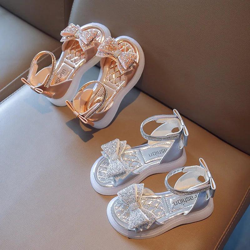Buy Deep Footwear Girls Fancy Fashion Sandals For Kids (Silver 8 UK 3-5  Years) at Amazon.in