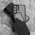 Galaxy S22 Ultra Cute Phone Case: Real Carbon Fiber, Business Cover - Touchy Style