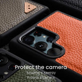 Galaxy S22 Ultra Plus Business Cover: Cute Leather Phone Case - Touchy Style .