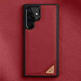 Galaxy S22 Ultra Plus Business Cover: Cute Leather Phone Case - Touchy Style .