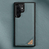 Galaxy S22 Ultra Plus Business Cover: Cute Leather Phone Case - Touchy Style .