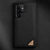 Galaxy S22 Ultra Plus Business Cover: Cute Leather Phone Case - Touchy Style .