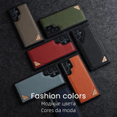 Galaxy S22 Ultra Plus Business Cover: Cute Leather Phone Case - Touchy Style .