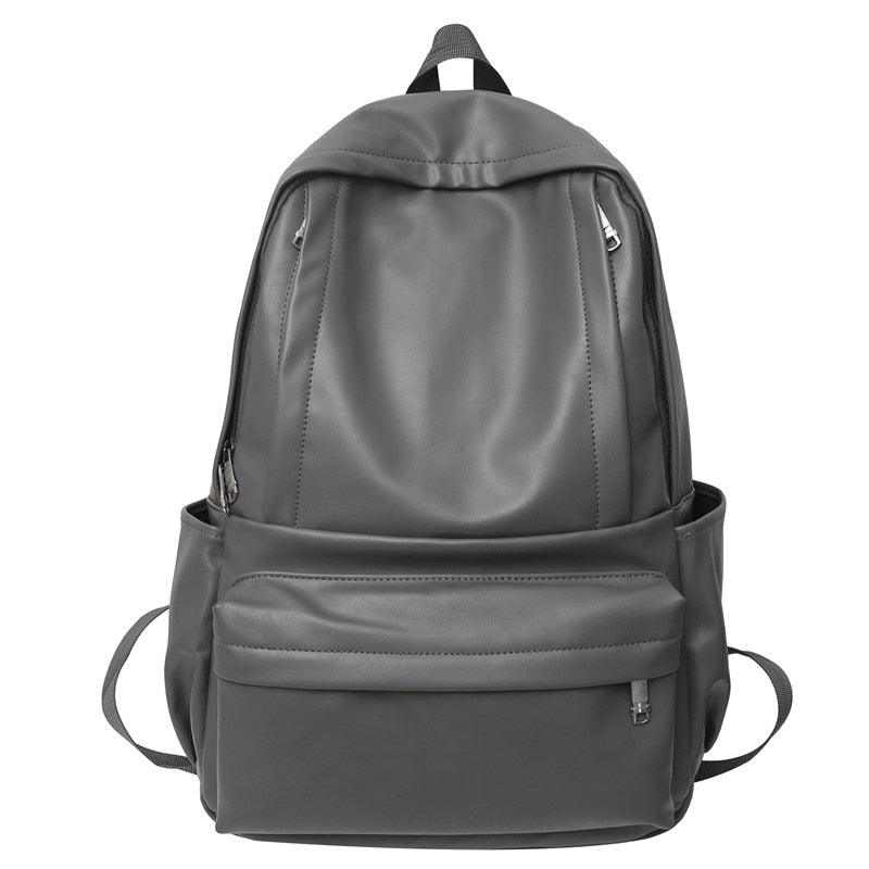 GC337: Large-Capacity, Comfortable, Leather College Cool Backpack - Touchy Style