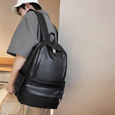 GC337: Large-Capacity, Comfortable, Leather College Cool Backpack - Touchy Style