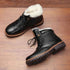 Genuine Leather Ankle Boots Brown Men&