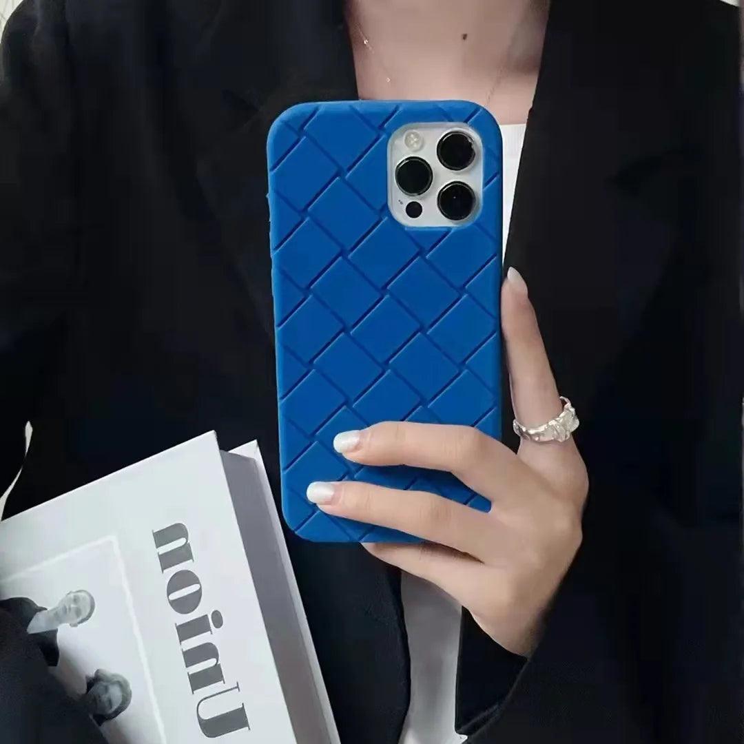Geometric Chocolate Color Fundas Phone Cases for Iphone 13 Pro Xr Xs Max 15  14 12