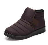 Geometric Waterproof Ankle Boots Brown Men&