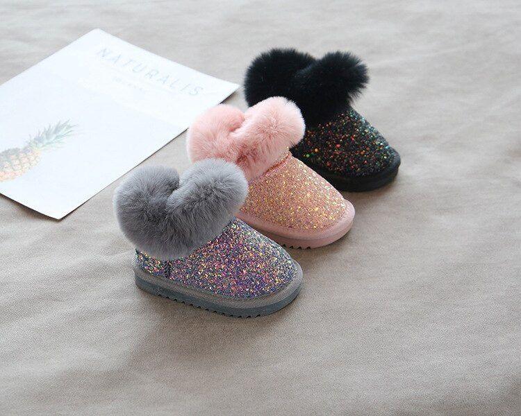 Baby girl fur clearance boots