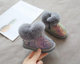 Girl Children Toddler Casual Shoes Fur Boots 