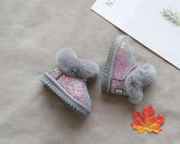 Girl Children Toddler Casual Shoes Fur Boots 