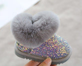 Girl Children Toddler Casual Shoes Fur Boots 