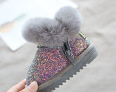 Girl Children Toddler Casual Shoes Fur Boots 