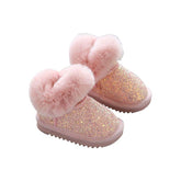 Girl Children Toddler Casual Shoes Fur Boots 