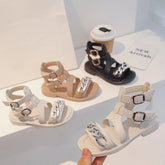 Gladiator Girl Sandals, Toddler Casual Shoes with Rhinestone - Low Heel G03261 - Touchy Style